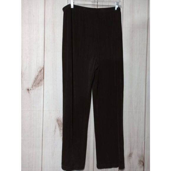 Chico's Traveler's Pants Ladies LargeChico's 3 Brown Pull On - Picture 2 of 6
